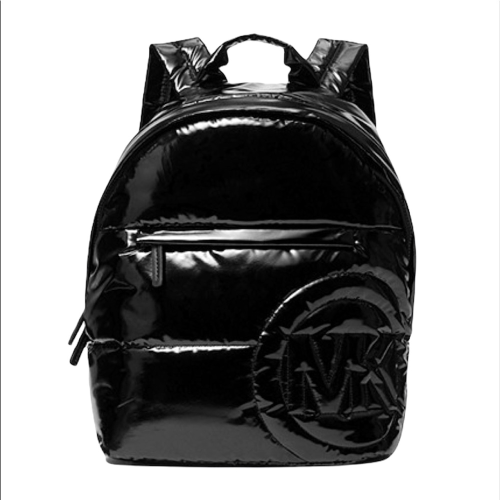 MICHAEL MK Rae Medium Quilted Patent Backpack